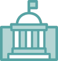 Icon representing government building